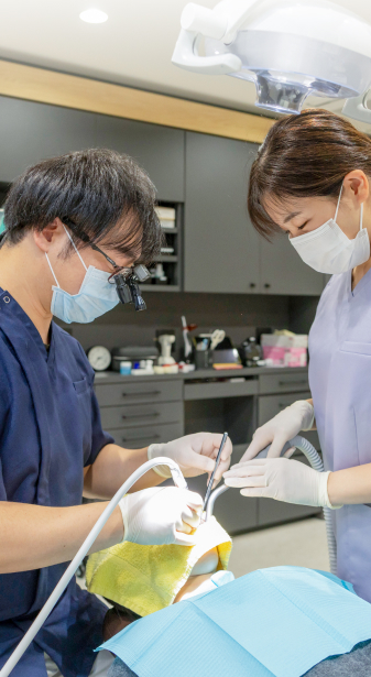 ご自身の歯を1本でも多く残すことを大切にした治療